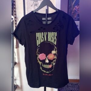 TORRID Guns N' Roses Black Distressed Graphic Tee